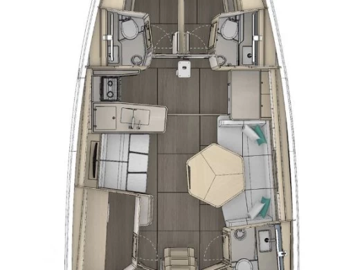 Yacht hire Seget Donji cheap Dufour 48