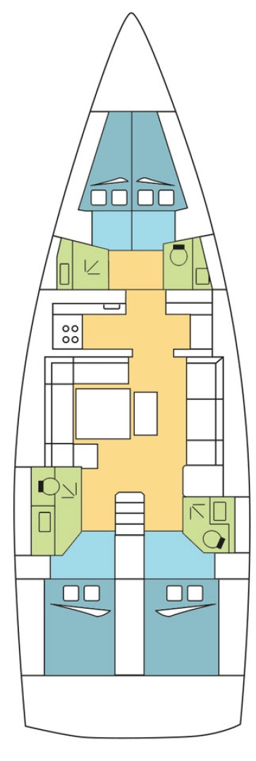 Hire Sailboat with or without skipper Dufour Furnari