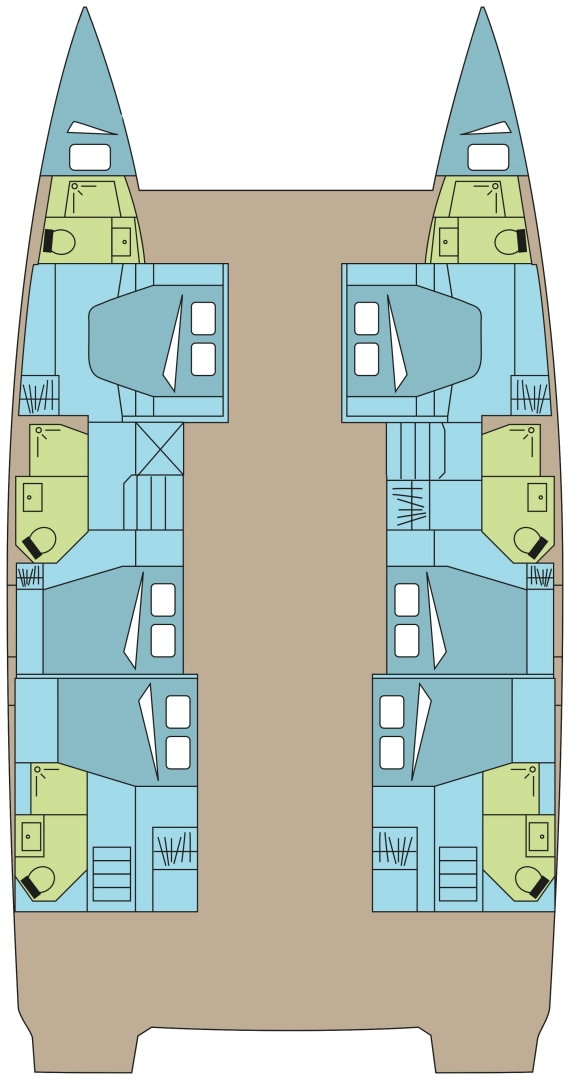 Fountaine Pajot Fountaine Pajot Aura 51 SMART ELECTRIC - 5 cab. charter bareboat or skippered in  Pozzuoli