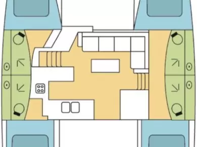 Hire Catamaran Fountaine Pajot with a boat licence