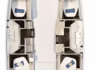 Catamaran hire in Saint-Mandrier-sur-Mer - Fountaine Pajot Fountaine Pajot FP 41 Quatuor 2