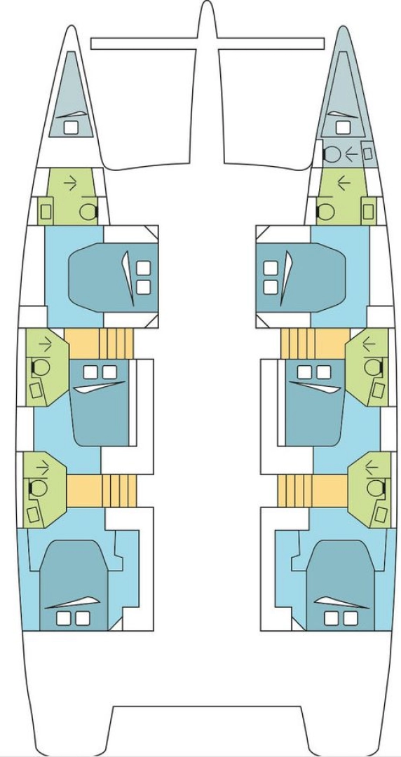 Hire Catamaran Fountaine Pajot with a boat licence