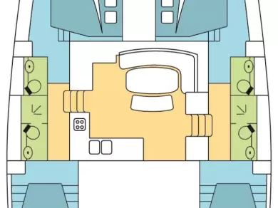 Yacht hire Airlie Beach cheap Lagoon 421