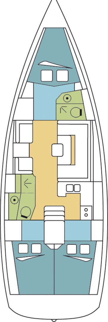 Hire Sailboat with or without skipper Jeanneau Praslin Island