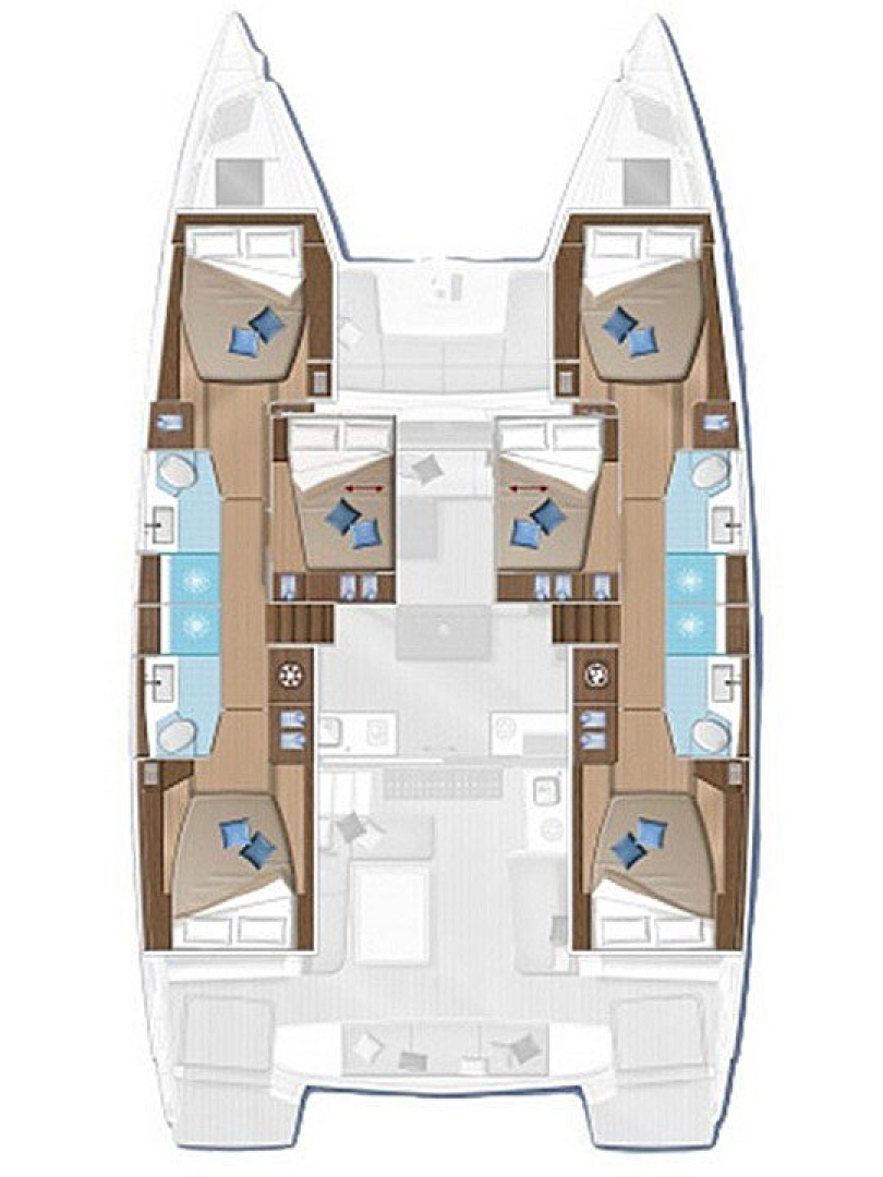 Yacht hire Alimos cheap Lagoon 50