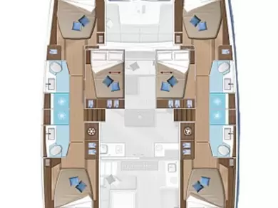 Yacht hire Alimos cheap Lagoon 50