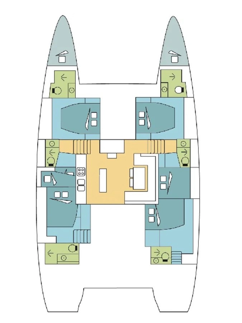 Hire Catamaran Lagoon with a boat licence