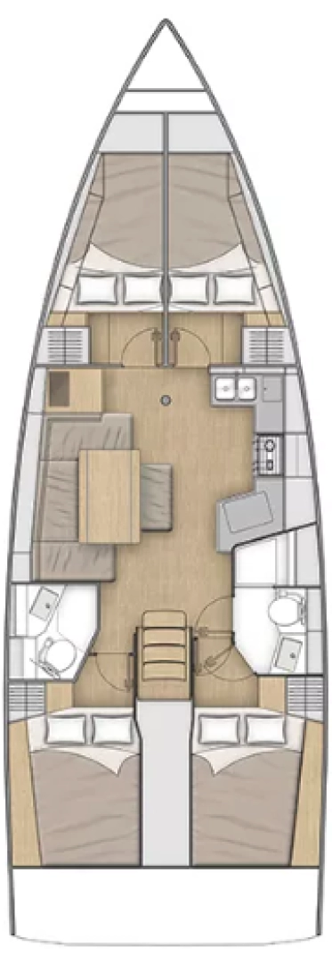 Sailboat hire in Paros (Island) - Bénéteau Oceanis 40.1