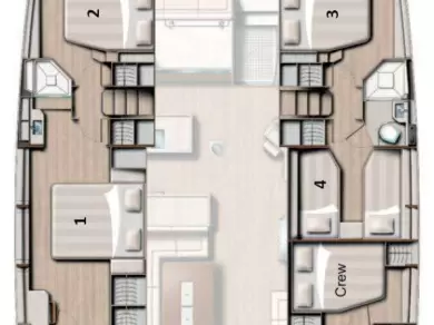 Catamaran hire in Capo d'Orlando - Bali Bali 5.4