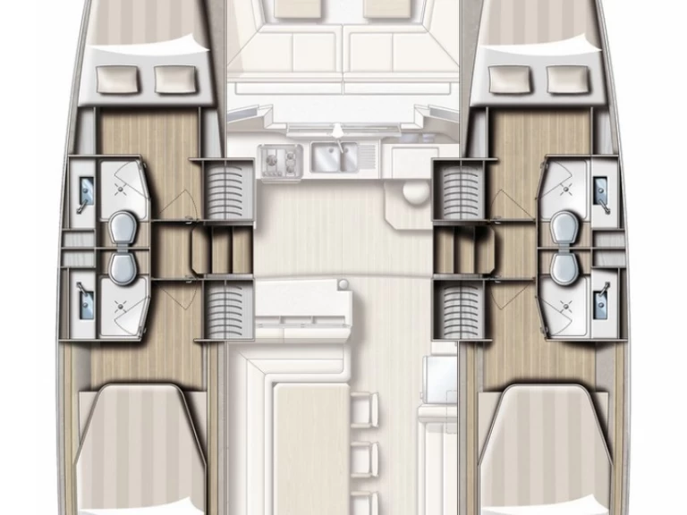 Bali Bali 4.1 charter bareboat or skippered in  Gouvia