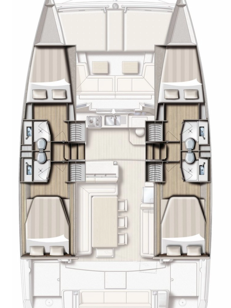 Bali Bali 4.1 charter bareboat or skippered in  Gouvia