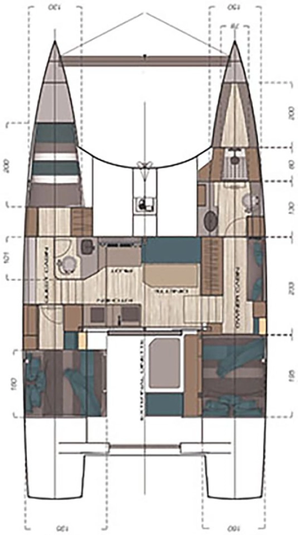 C-CATAMARANS C Cat 37 charter bareboat or skippered in  Portisco
