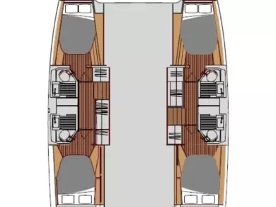 Hire Catamaran Fountaine Pajot with a boat licence