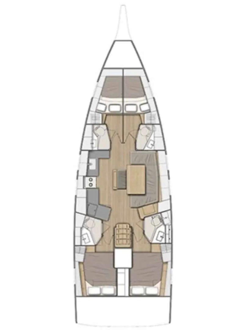 Yacht hire Zadar cheap Oceanis 46.1