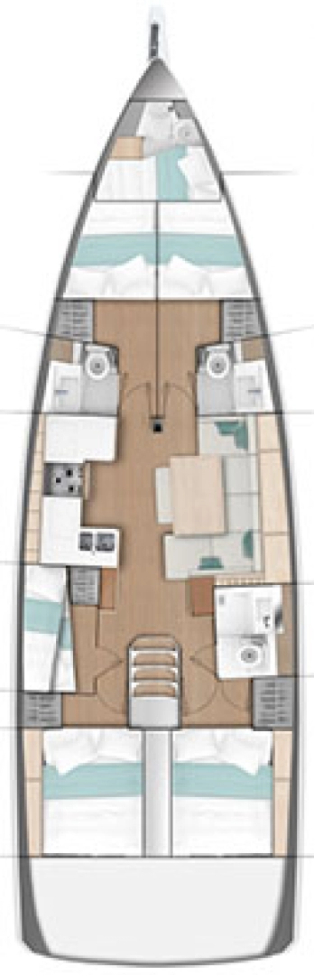 Jeanneau Sun Odyssey 490 charter bareboat or skippered in  Alimos