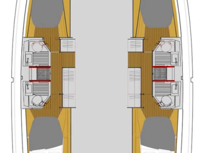 Hire Catamaran Fountaine Pajot with a boat licence