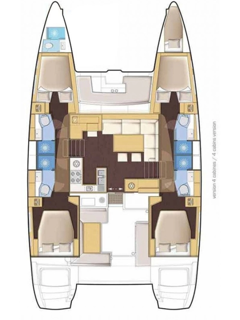 Yacht charter Skiathos - Lagoon Lagoon 46 on SamBoat