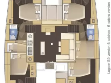 Yacht hire Ellinikó cheap Lagoon 52 F