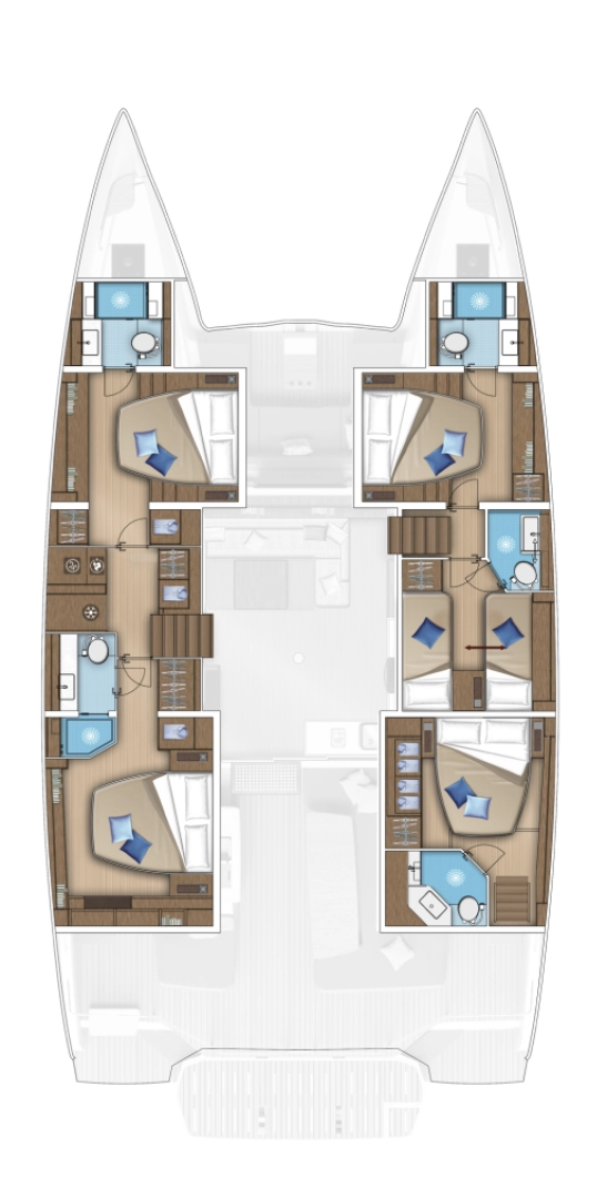 Lagoon Lagoon 55 charter bareboat or skippered in  Alimos