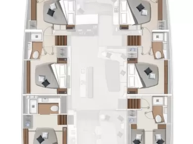 Yacht hire Ellinikó cheap Lagoon Sixty 7