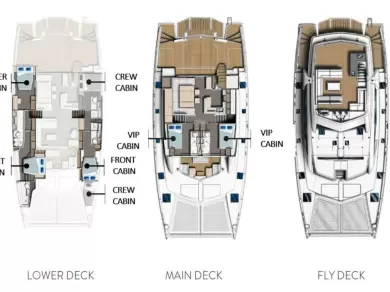Hire Catamaran with or without skipper Leopard Catamarans / Robertson & Caine Eden Island