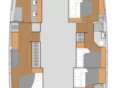 Fountaine Pajot Aura 51 charter bareboat or skippered in  Annapolis