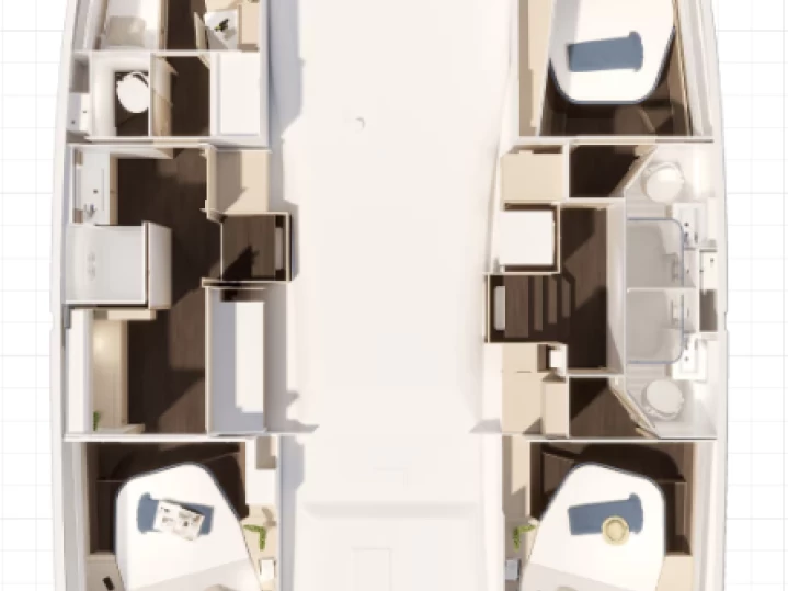 Catamaran hire in Frenchtown - Fountaine Pajot Fountaine Pajot FP 44 Maestro - 3 cab.