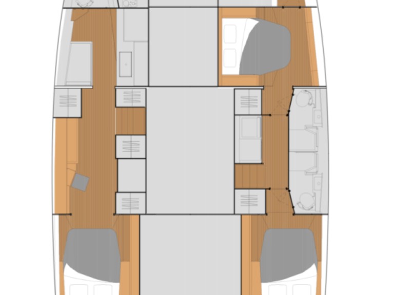 Hire Catamaran Fountaine Pajot with a boat licence
