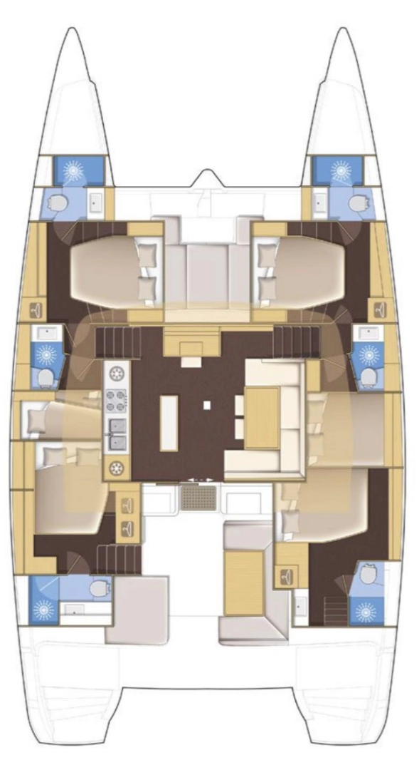 Catamaran hire in Belize City - Lagoon Lagoon 52