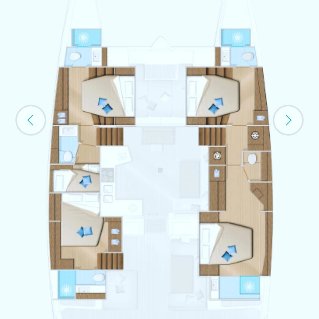 Hire Catamaran with or without skipper Lagoon Ao Po