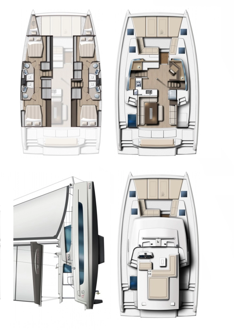 Hire Catamaran with or without skipper Bali Marmaris