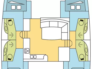 Catamaran to hire Tribunj at the best price