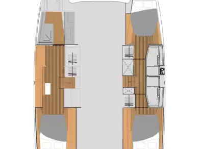 Yacht hire Mai Khao cheap Fountaine Pajot Elba 45 - 3 + 2 cab.