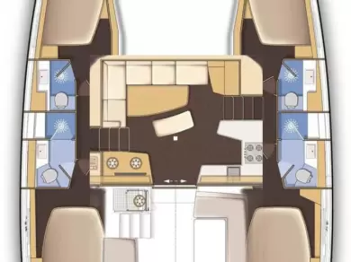 Hire Catamaran Lagoon with a boat licence