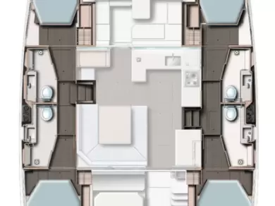 Catamaran hire in South Malé Atoll - Leopard Catamarans / Robertson & Caine Leopard 45 - 3 + 1 cab.