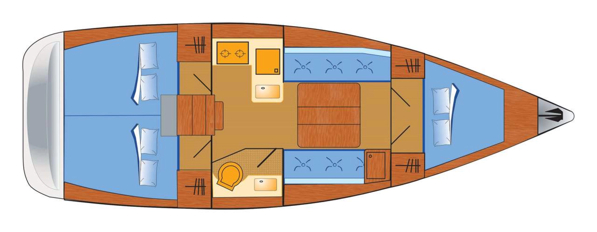 Hire Sailboat Dufour with a boat licence