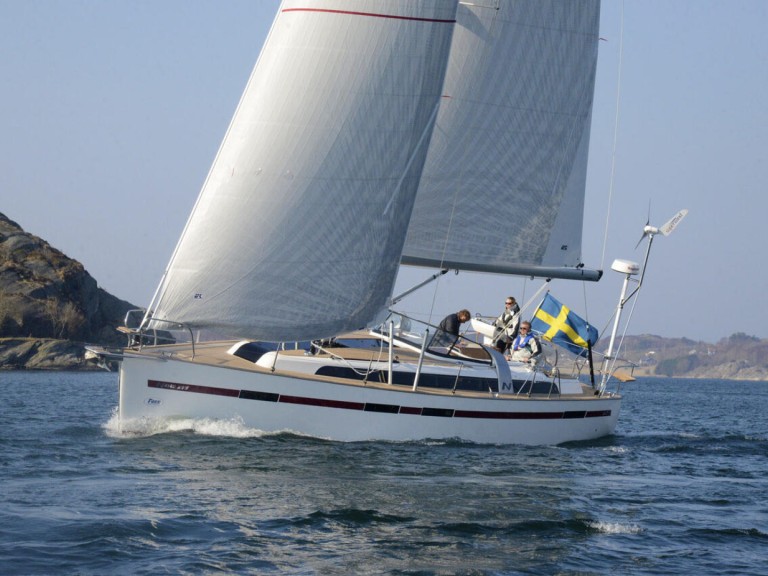Najad, Yachts of Sweden Najad N395 AC charter bareboat or skippered in  Heiligenhafen