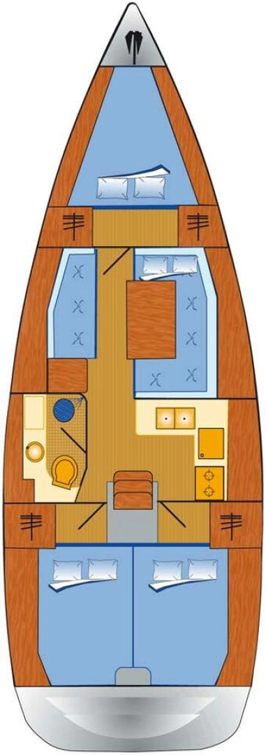 Hire Sailboat Jeanneau with a boat licence