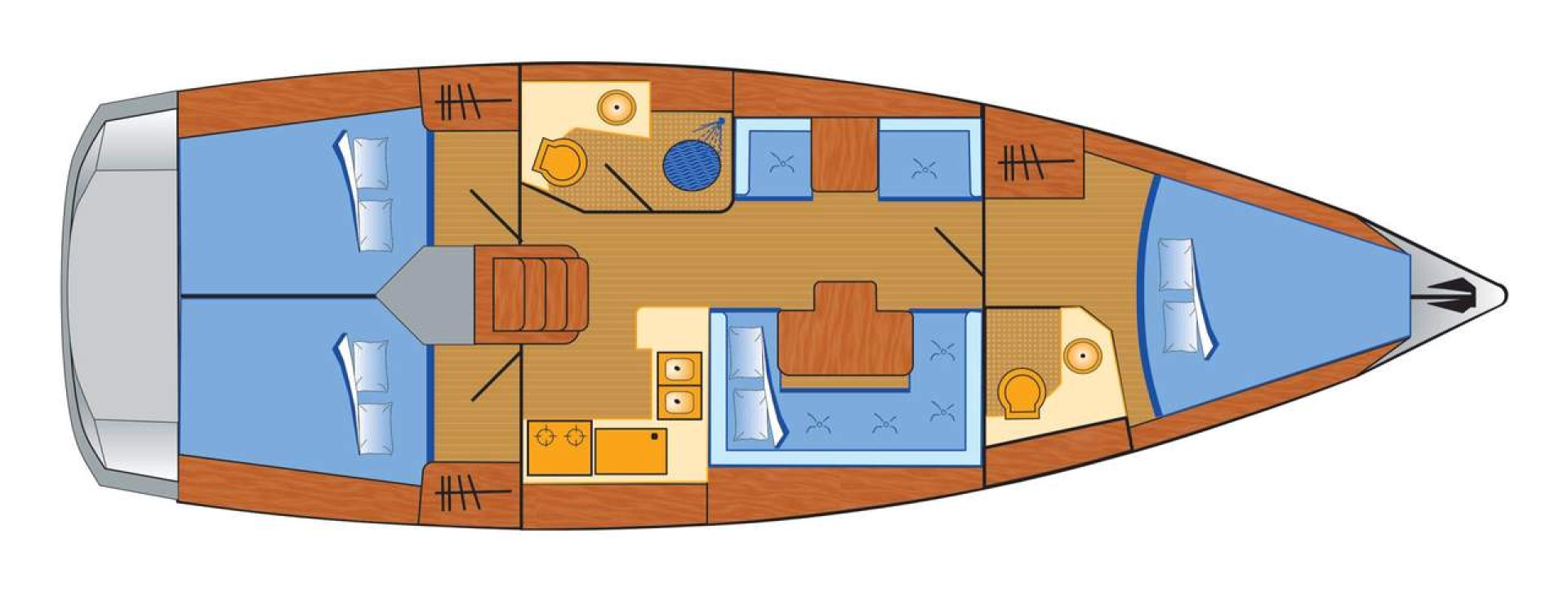 Sailboat to hire Barth at the best price