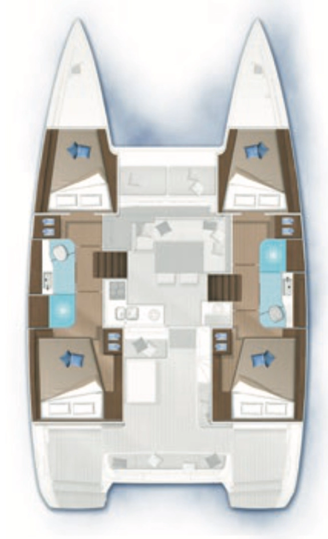 Hire Catamaran with or without skipper Lagoon Paraty