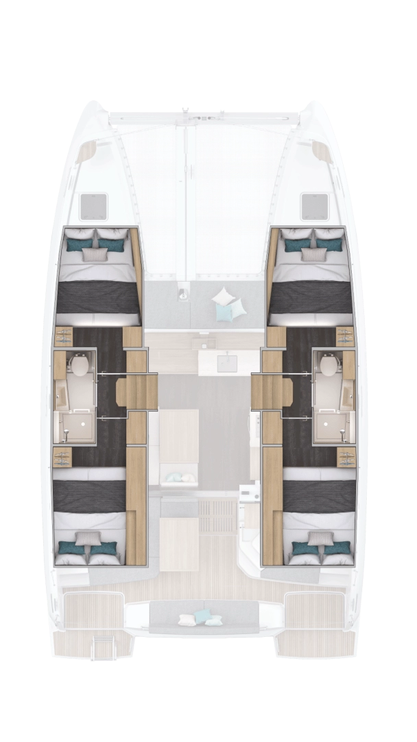 Catamaran to hire Pomer at the best price