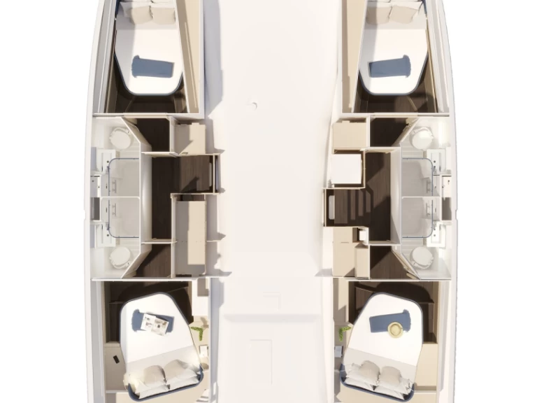Yacht charter Préveza - Fountaine Pajot Fountaine Pajot FP 44 Quatuor - 4 + 2 cab. on SamBoat