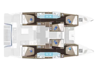 Catamaran hire in Trogir - Lagoon Lagoon 51