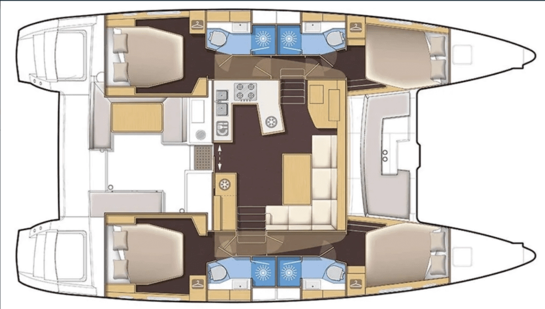 Hire Catamaran with or without skipper Lagoon Parish of Saint George