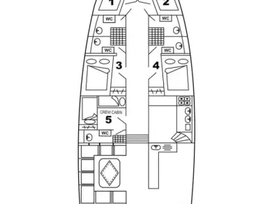 Hire Sailboat with or without skipper Custom Made Tivat