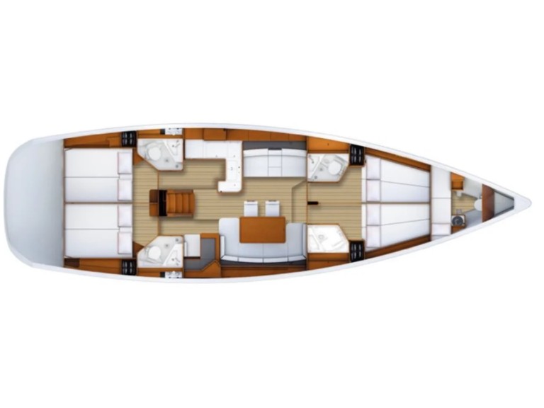 Hire Sailboat Jeanneau with a boat licence