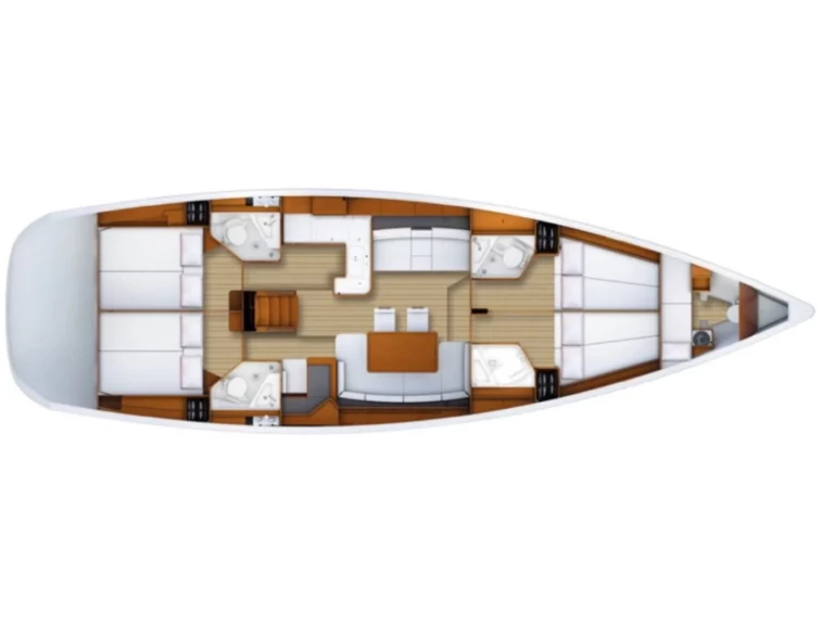 Hire Sailboat Jeanneau with a boat licence