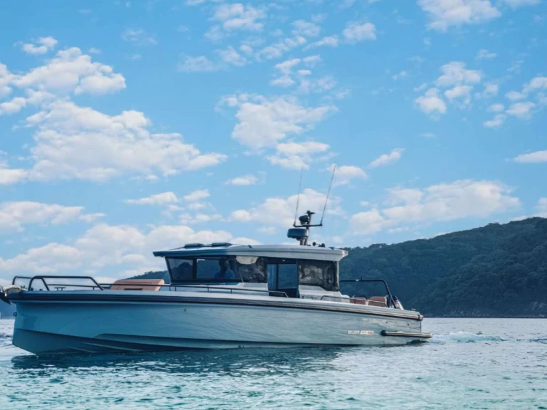 Axopar Axopar 37 XC Cross Cabin charter bareboat or skippered in  Mykonos (City)