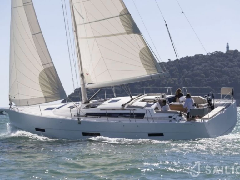 Dufour Dufour 430 Grand Large charter bareboat or skippered in  Roses