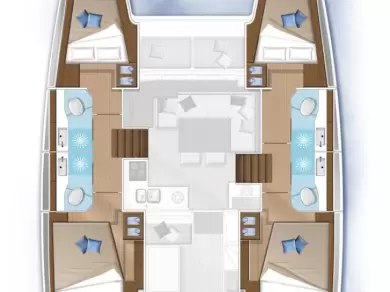 Catamaran to hire Gouvia at the best price